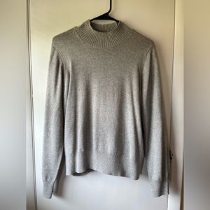Grey Old Navy mock neck top, size medium